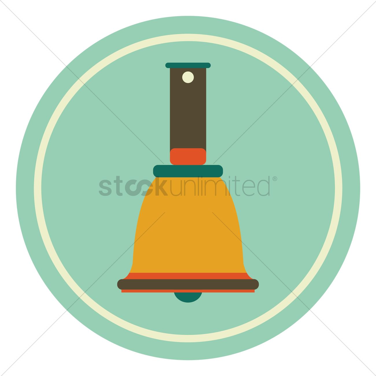 1300x1300 Free School Bell Vector Image