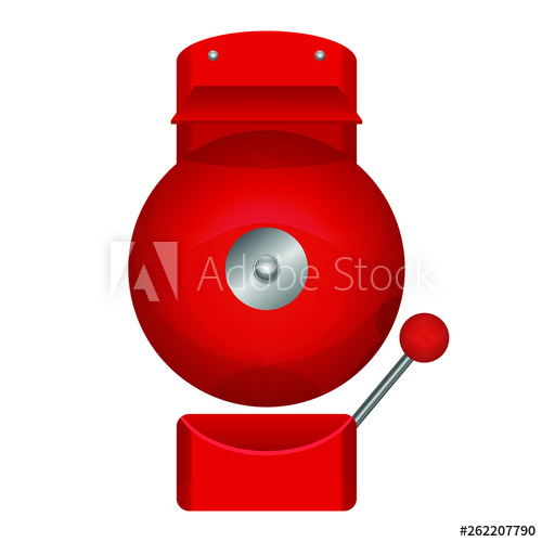 500x500 School Bell Vector Design Illustration Isolated On White