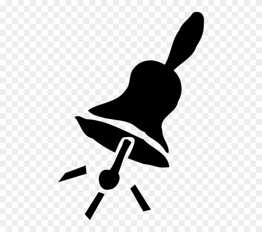 880x780 Vector Illustration Of School Bell Or Hand Bell Ringing