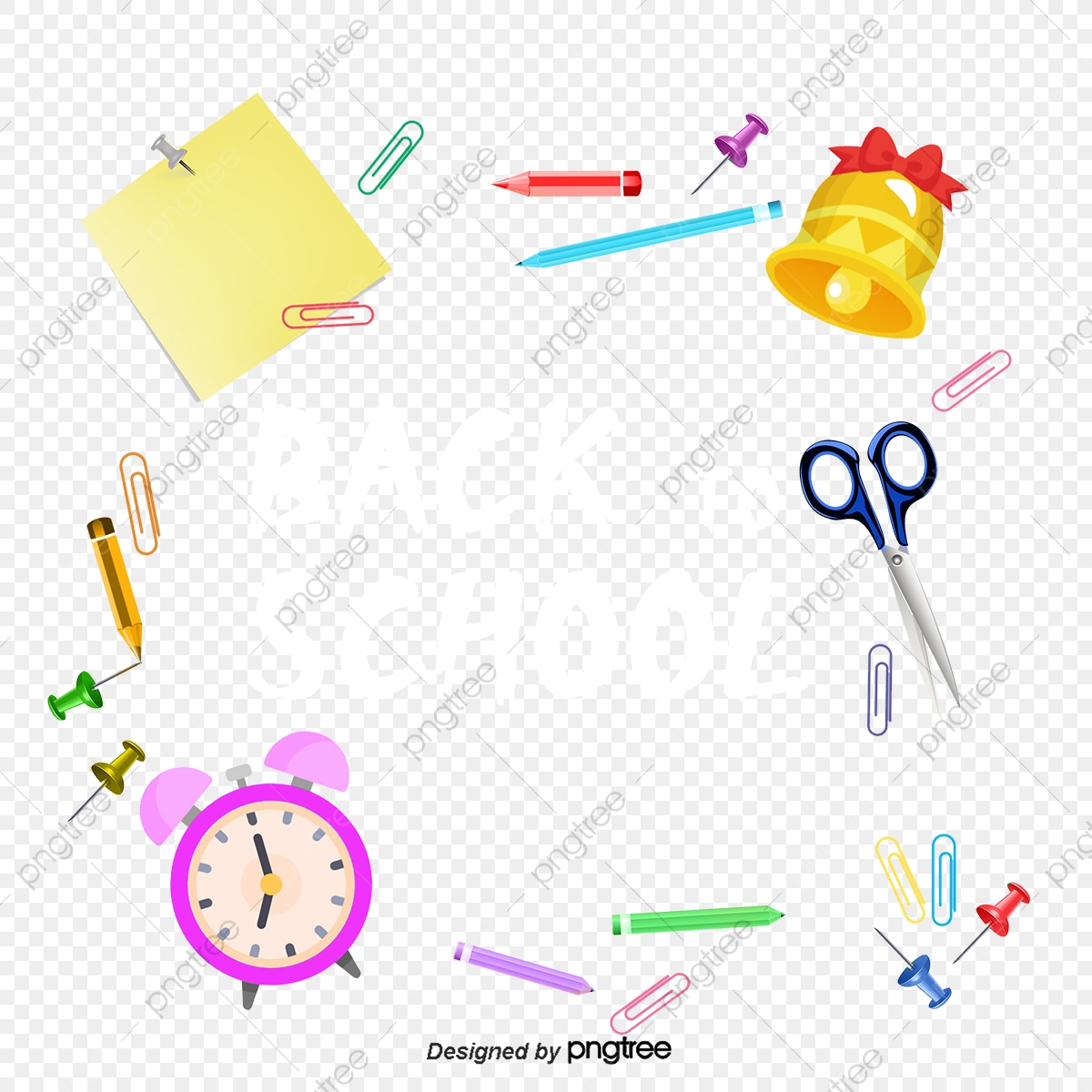 1200x1200 Border Cartoon School Supplies, Border Vector, Cartoon Vector