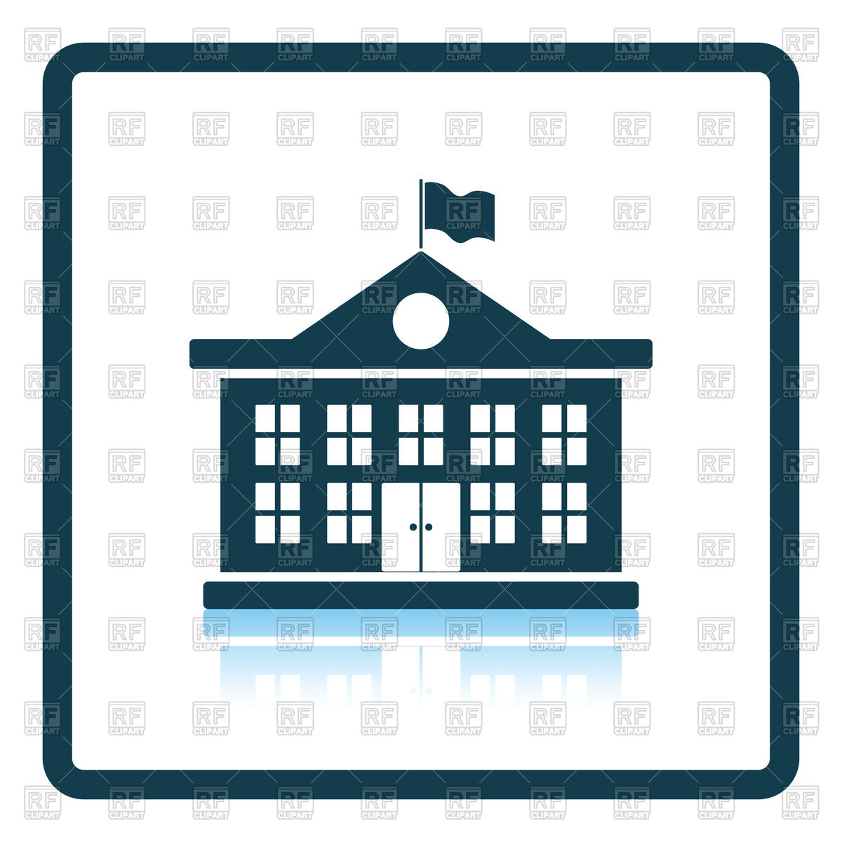 1200x1200 Icon Of School Building Vector Image Of Architecture, Buildings