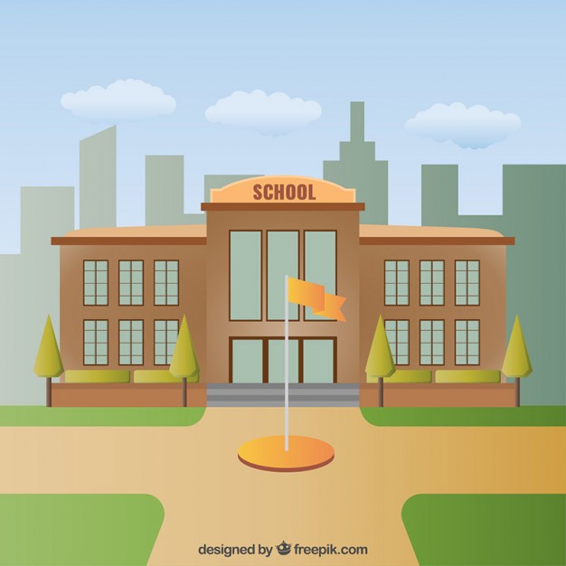 School Building Vector at Vectorified.com | Collection of School ...