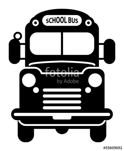 413x500 School Bus Icon, Vector Illustration Stock Image And Royalty Free