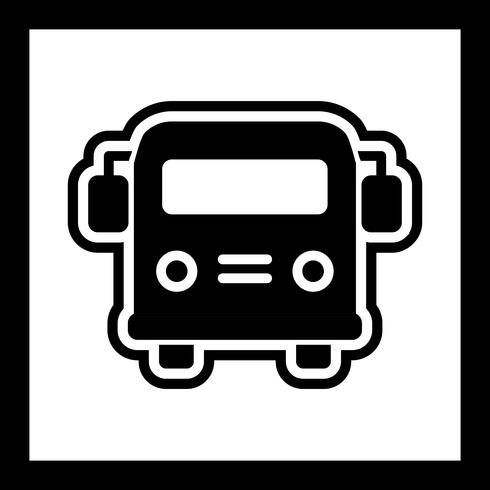 490x490 School Bus Icon Design