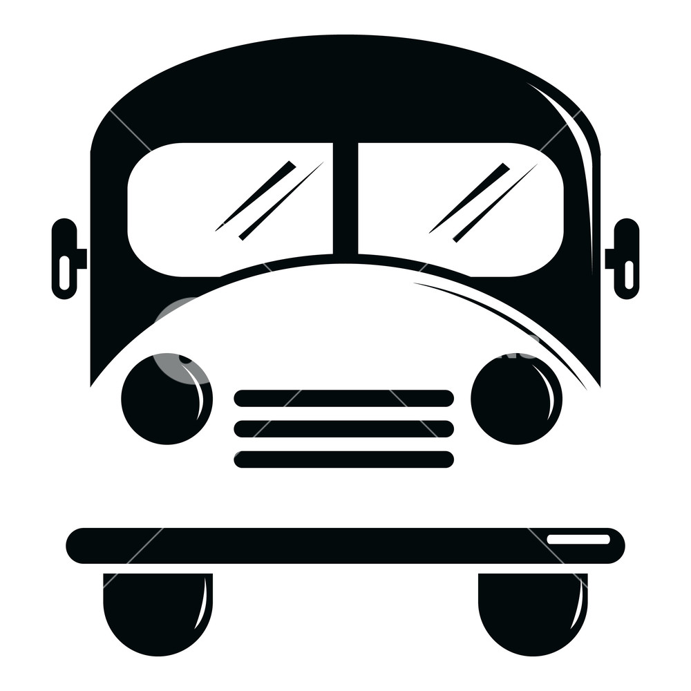 1000x1000 School Bus Icon Simple Illustration Of School Bus Vector Icon
