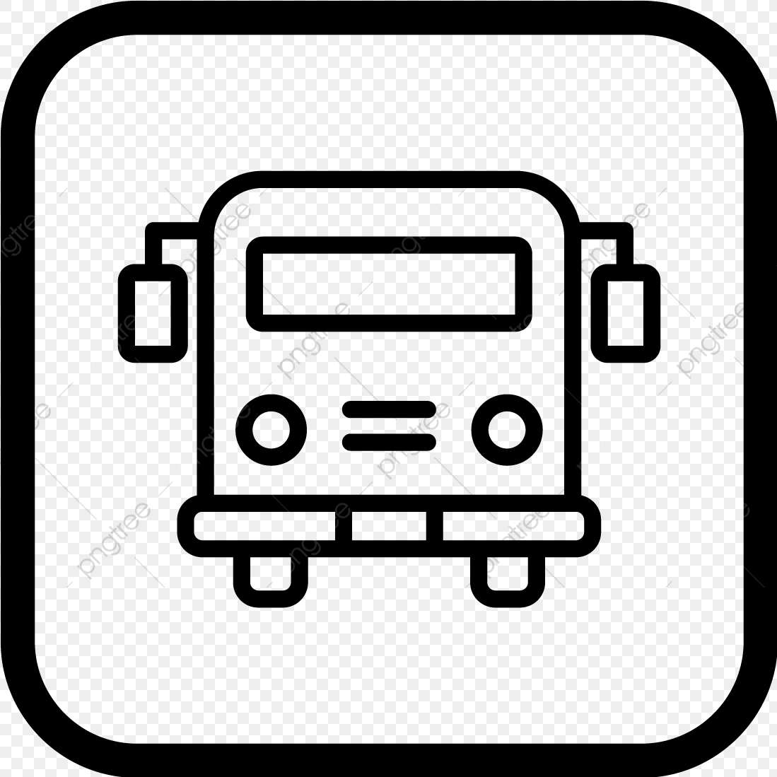 1099x1099 Vector School Bus Icon, School, Bus, Schoolbus Png And Vector