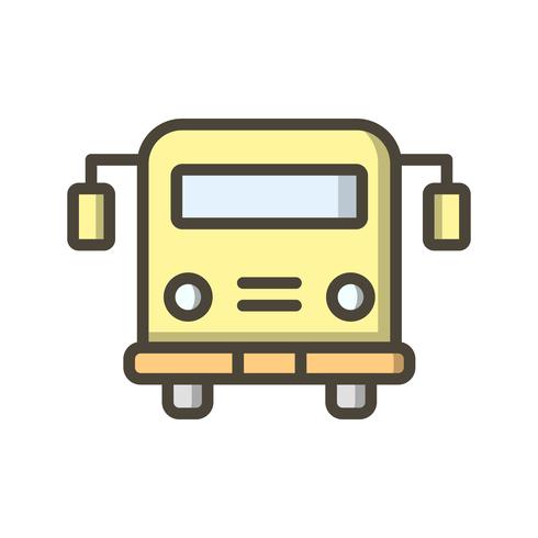 490x490 Vector School Bus Icon