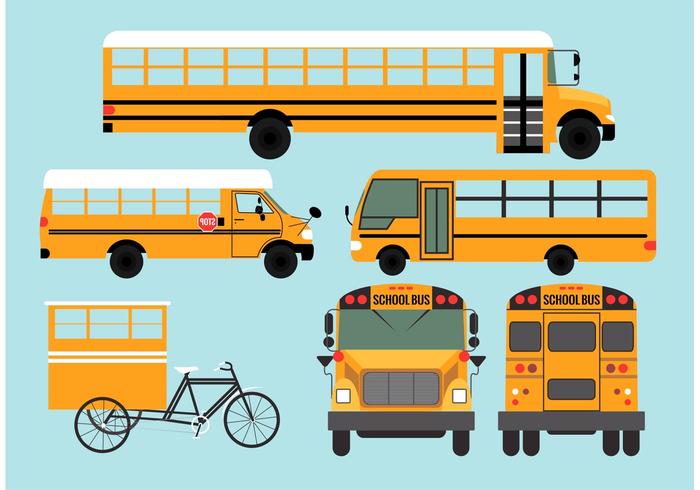 700x490 School Bus Vectors