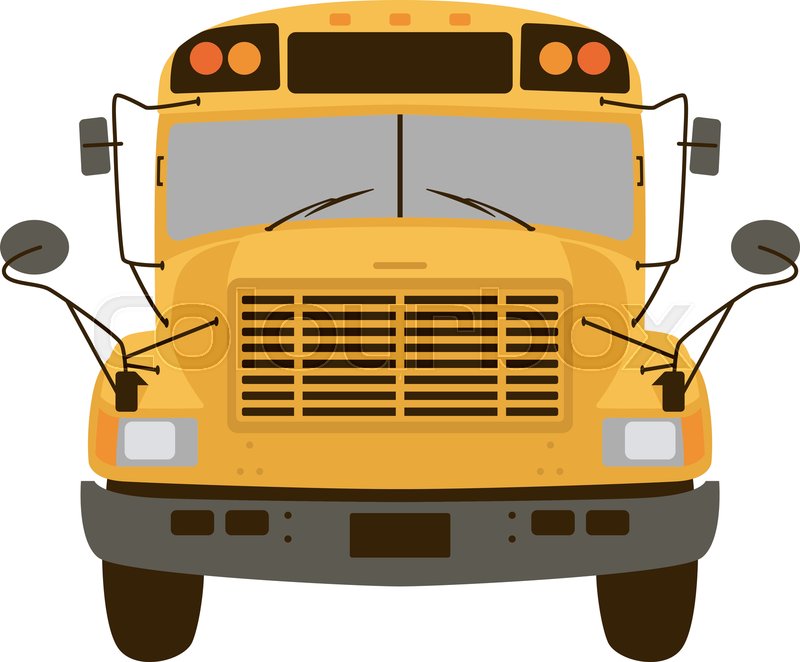 800x662 Yellow School Bus Vector Illustration Stock Vector Colourbox