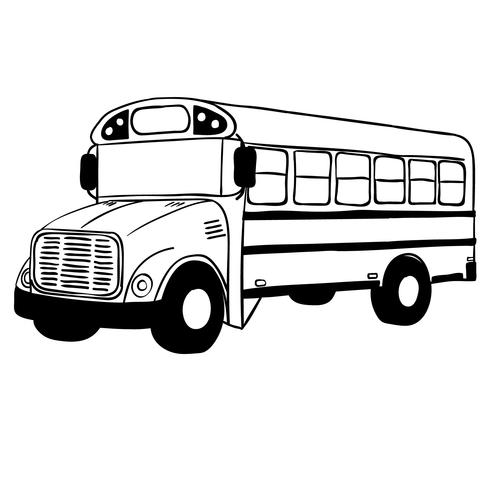 490x490 School Bus Vector