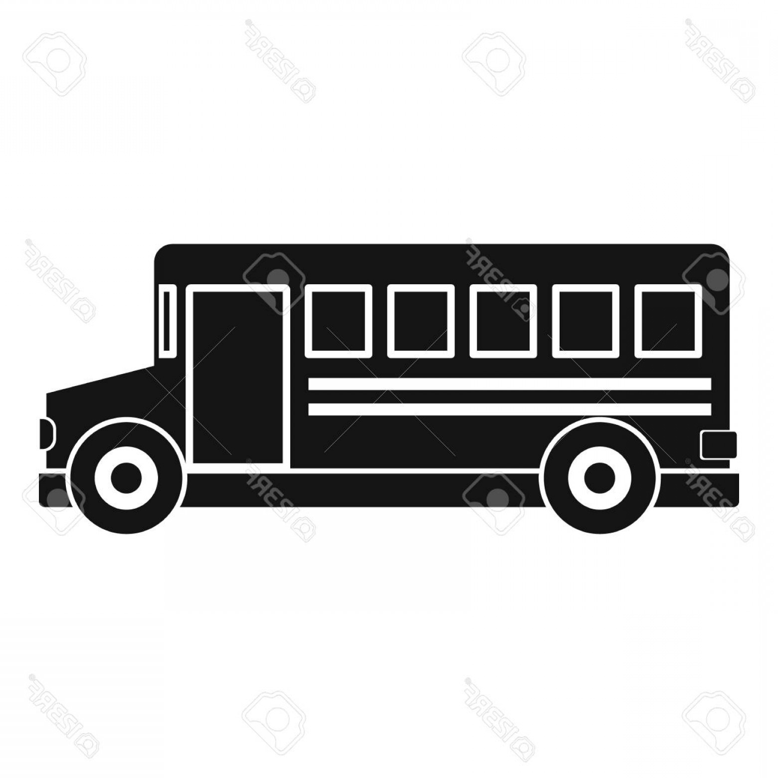 1560x1560 Photostock Vector School Bus Icon Simple Illustration Of School