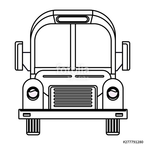 School Bus Vector Black And White at Vectorified.com | Collection of ...