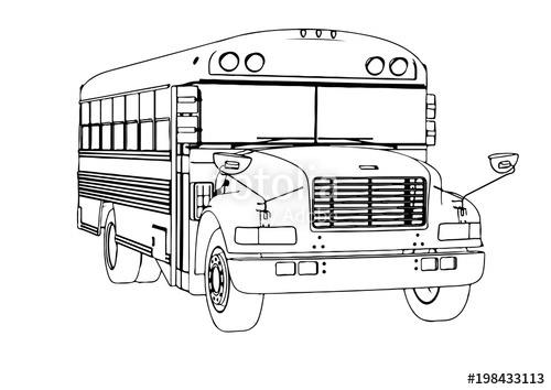 School Bus Vector Black And White at Vectorified.com | Collection of ...