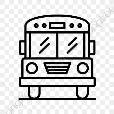 400x400 Bus Line Black Icon, Bus, School Bus, Line Png And Vector