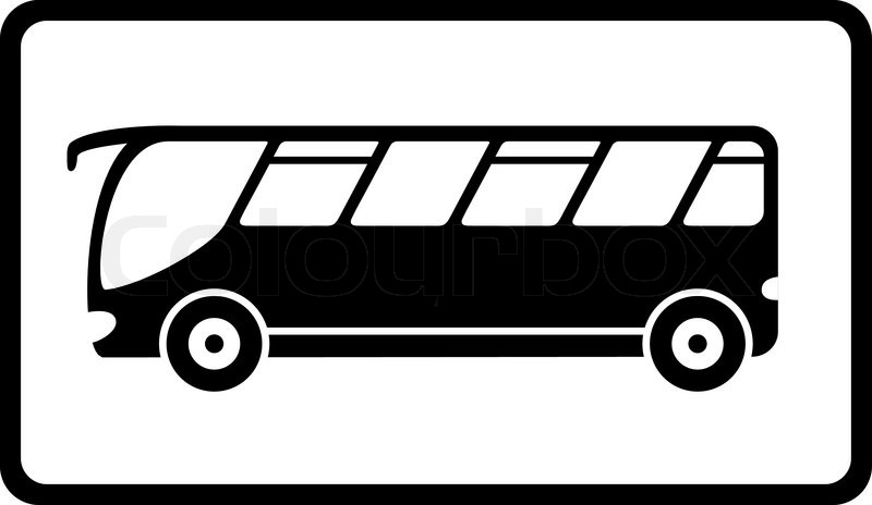 800x464 Bus Vector Icon