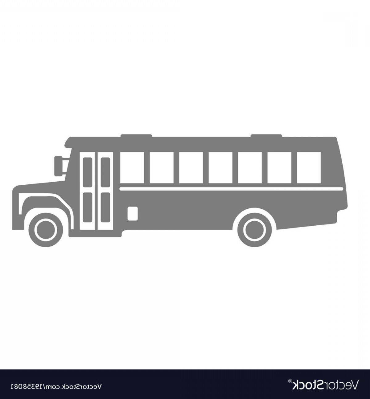 1200x1296 Icon Of School Bus Side View Silhouette Of Bus Vector Hoodamathrun