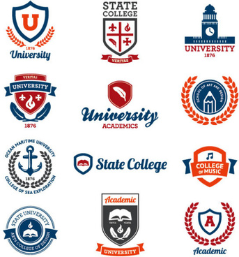 343x368 School Emblem Free Vector Download
