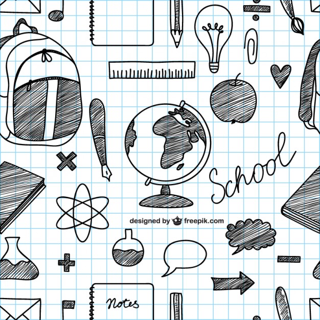 626x626 Hand Drawn School Icons Vector Vector Free Download