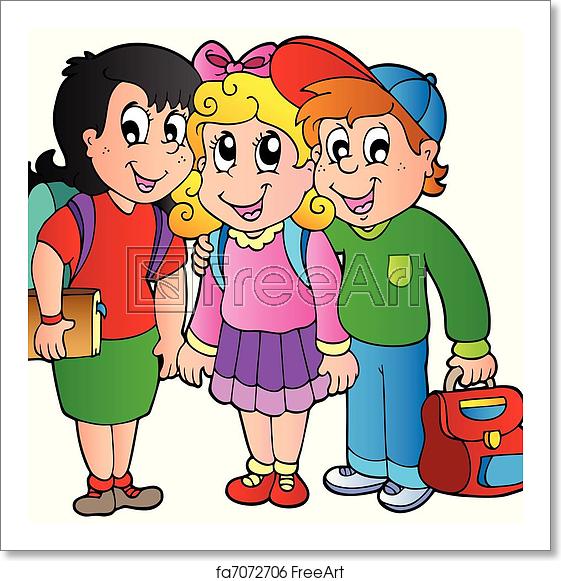 School Kids Vector at Vectorified.com | Collection of School Kids ...