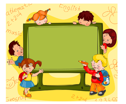 Hand Drawn School Kids Vector Background Material Free Download 500x415 Hand Drawn School Kids Vector Background Material Free Download