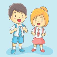 School Kids Free Vector Art 200x200 School Kids Free Vector Art