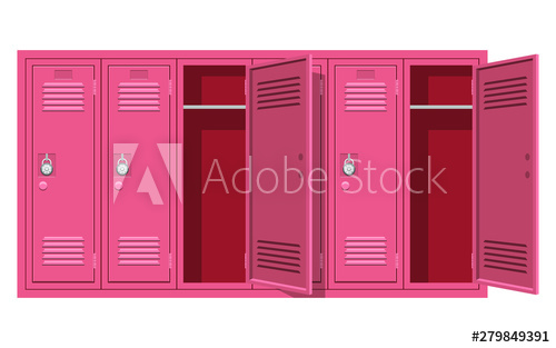 500x313 School Locker Vector Design Illustration Isolated On White