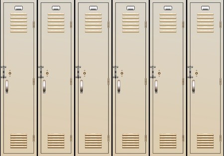 450x313 Vector Illustration Of School Lockers Royalty Free Vector Graphics