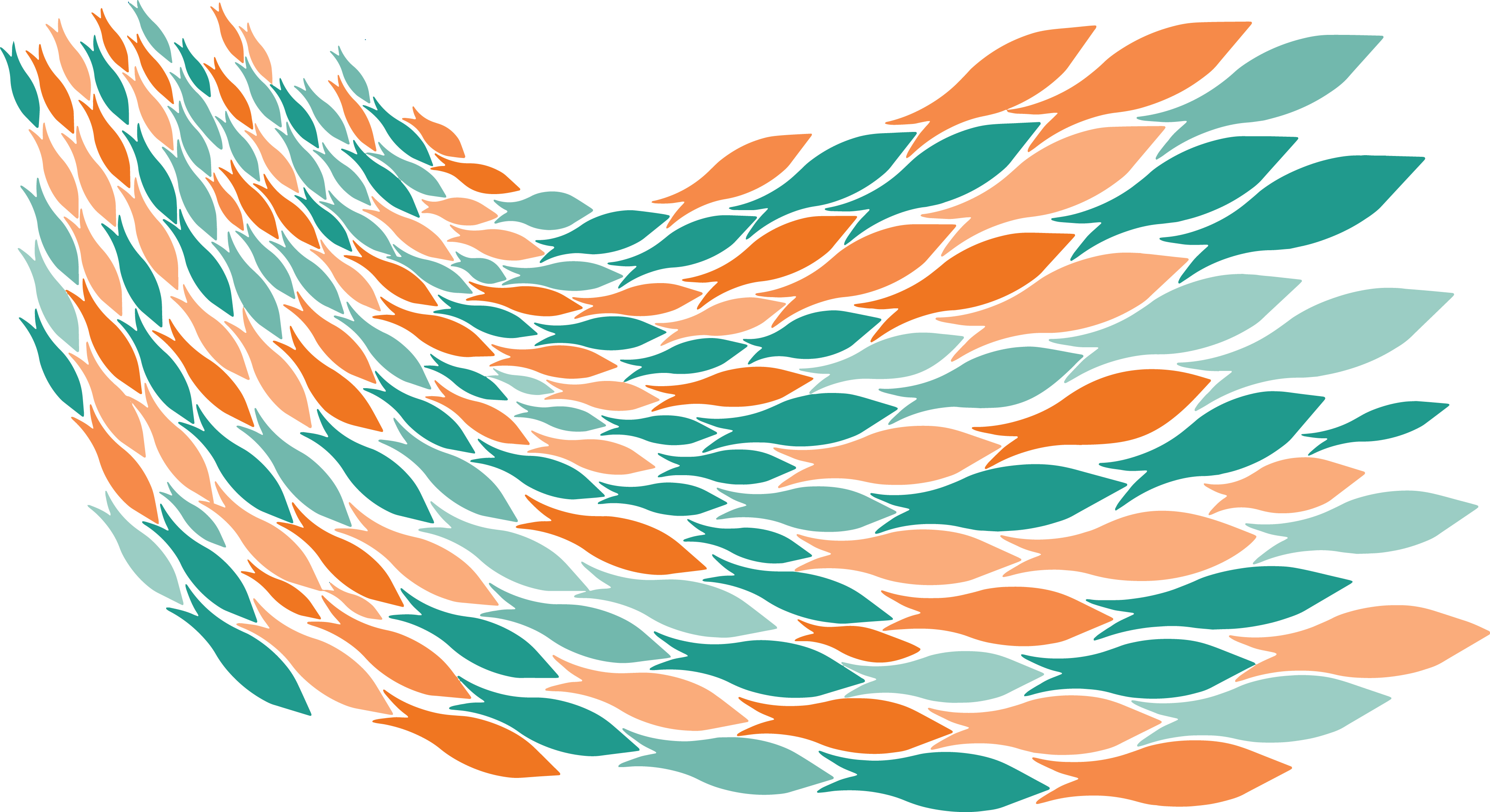 School Of Fish Clipart 3713x2025 School Of Fish Clipart