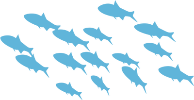 Fish School Illustration Of A School Of Fish, Great For A Subtle 400x206 Fish School Illustration Of A School Of Fish, Great For A Subtle
