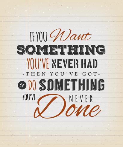 411x490 Inspirational Quote On Vintage School Paper Vector