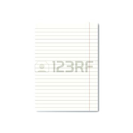 450x450 Ruled Sheet Of Notebook Paper Vector Template Buy This Cover