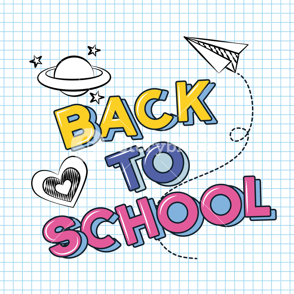 1000x1000 Back To School Paper Plane Heart Plane Vector Illustration Sketch
