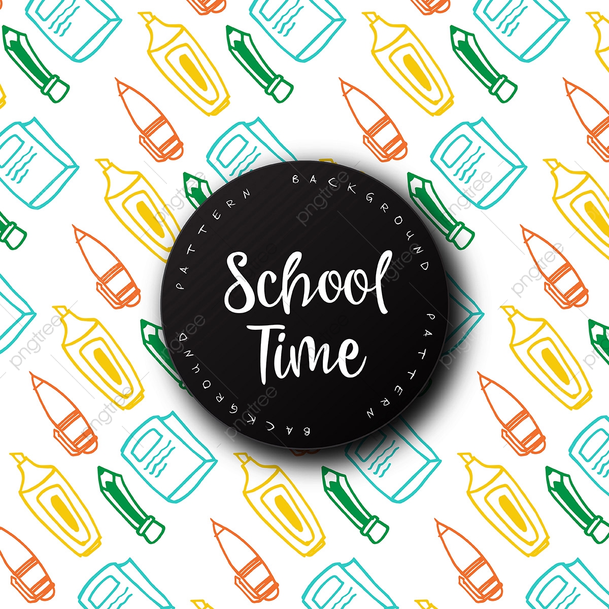 1200x1200 Hand Drawn Back To School Pattern Background, Hand, Drawn, Sketch
