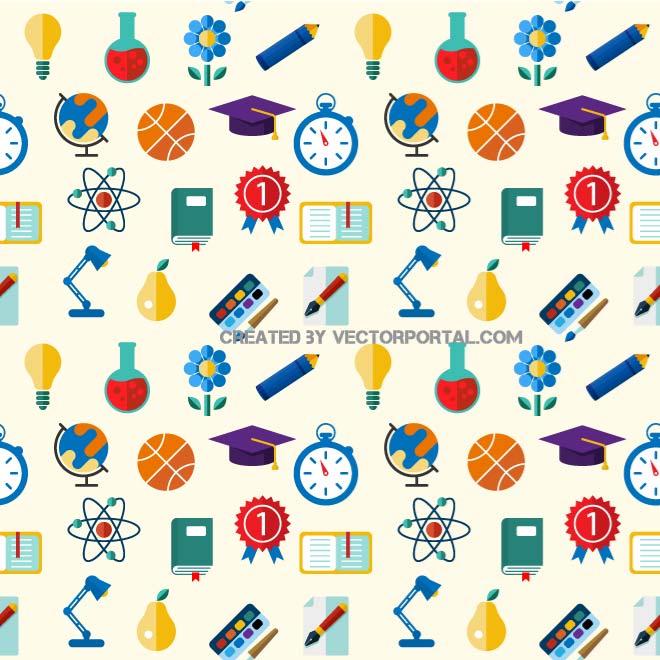 660x660 School Vector Pattern