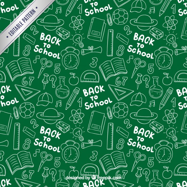 626x626 Back To School Doodles Pattern Vector Free Download