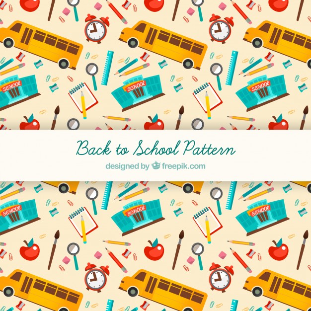 626x626 Back To School Seamless Background Pattern Vector Free Download