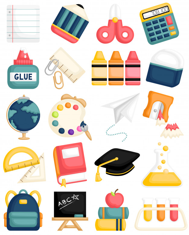 School Supplies Vector at Vectorified.com | Collection of School ...