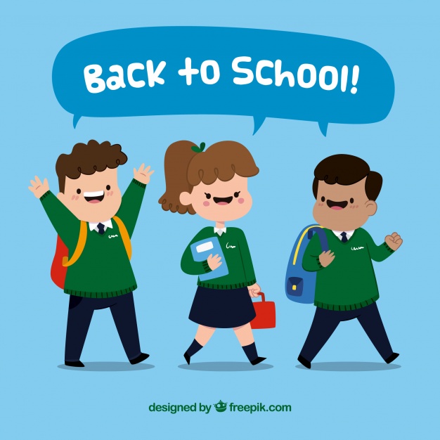 Happy Children In School Uniform Vector Free Download 626x626 Happy Children In School Uniform Vector Free Download