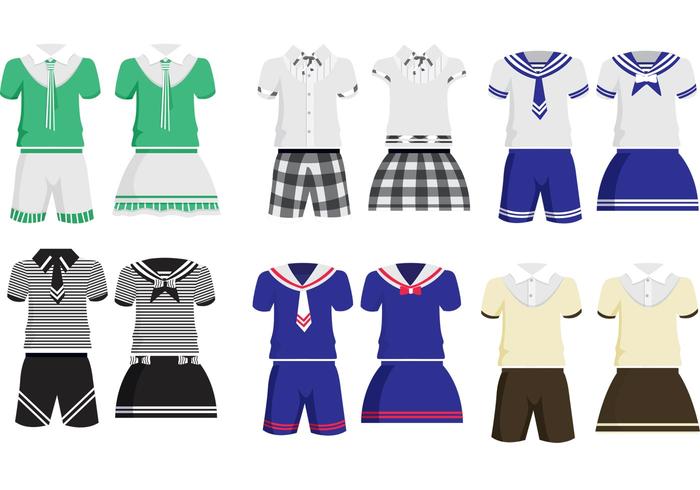 School Children Uniform Vectors 700x490 School Children Uniform Vectors
