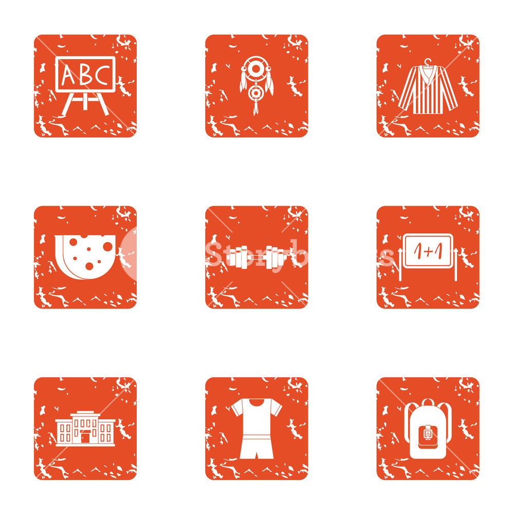 School Uniform Icons Set Grunge Set Of School Uniform Vector 1000x1000 School Uniform Icons Set Grunge Set Of School Uniform Vector