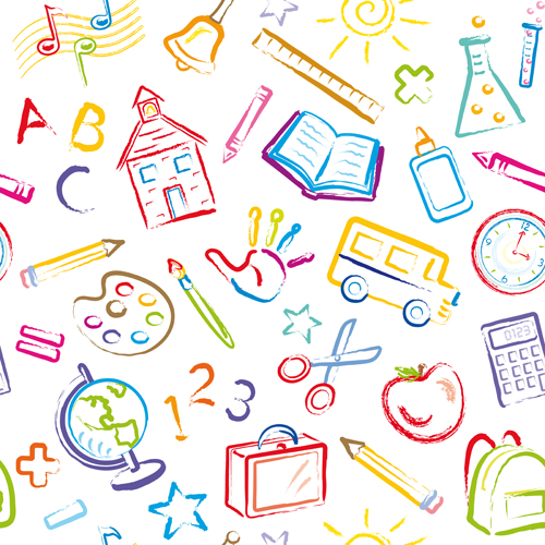 500x500 Different School Symbols Mix Vector Free Download