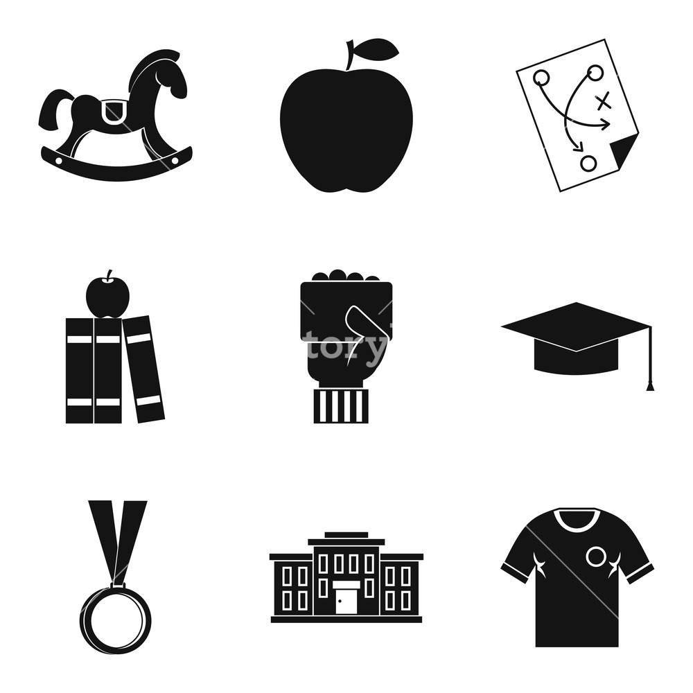 1000x1000 Higher School Icons Set Simple Set Of Higher School Vector
