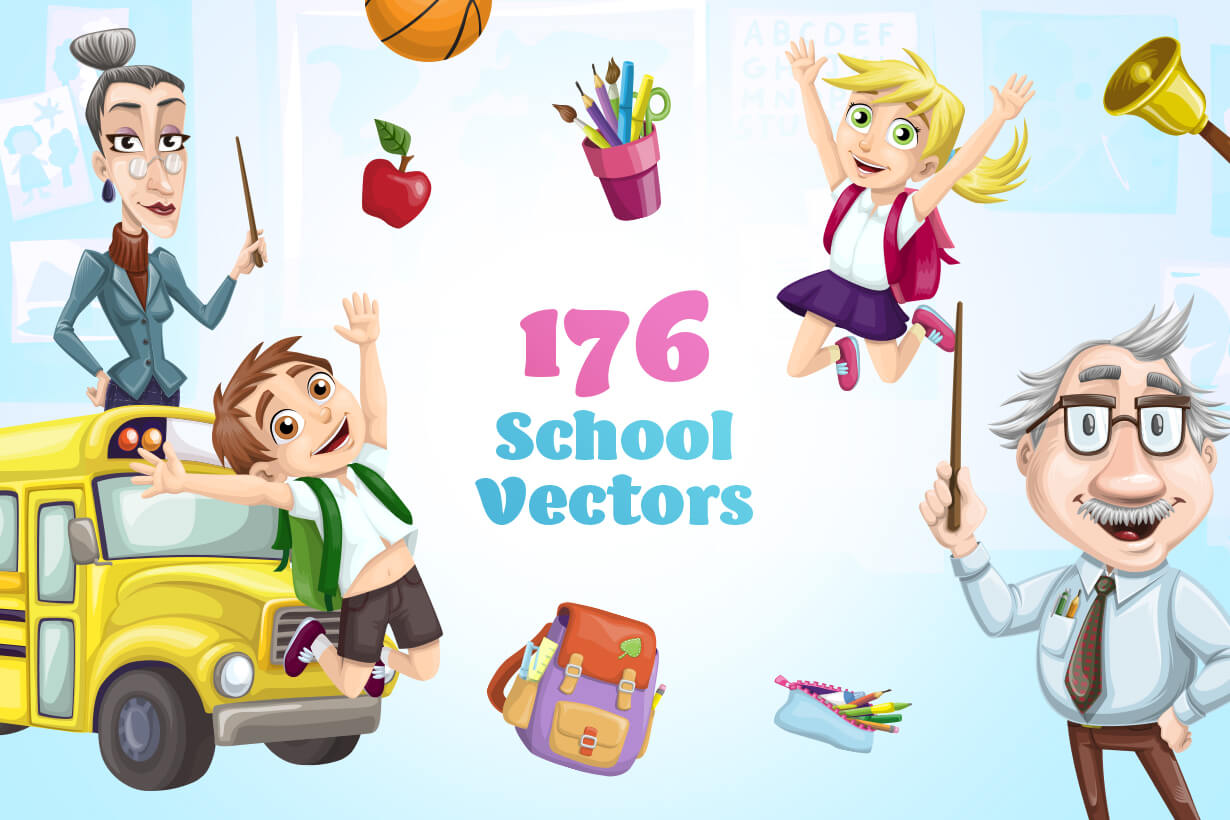 1230x820 Vector School Collection