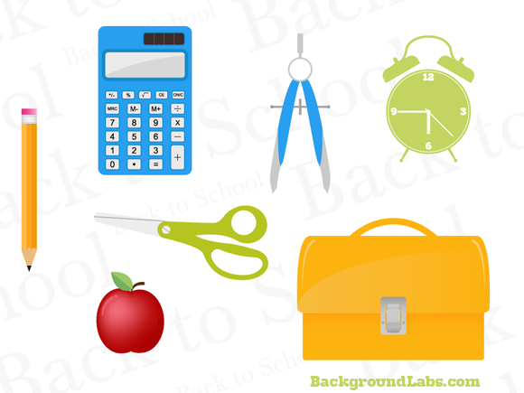 Free Back To School Vector Set 580x435 Free Back To School Vector Set