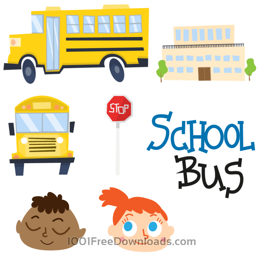 Free Vectors Cute School Bus And School Vectors Abstract 900x900 Free Vectors Cute School Bus And School Vectors Abstract