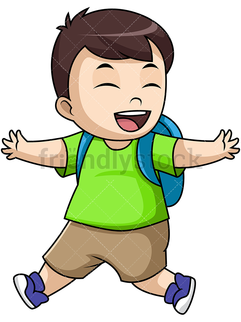800x1067 Happy Boy School Student Cartoon Vector Clipart