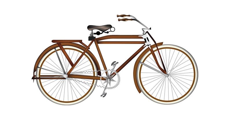 794x416 Schwinn Bicycle Print Vector Art Etsy