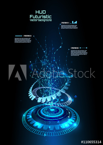 Futuristic Interface, Hud, Sci Fi Vector Background 357x500 Futuristic Interface, Hud, Sci Fi Vector Background