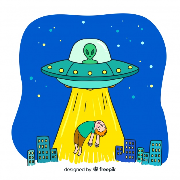 626x626 Sci Fi Abduction Background Vector Free Download