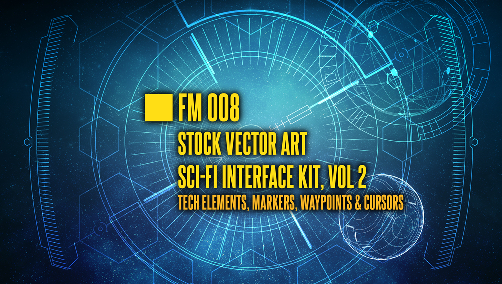 1005x568 Fm Vector Stock Art Sci Fi Interface Kit, Vol Tech Elements